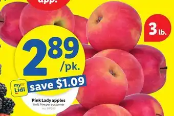 Lidl Pink Lady apples offer