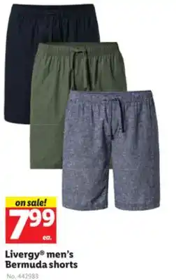 Lidl Livergy men's Bermuda shorts offer