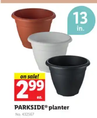 Lidl PARKSIDE planter offer