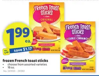 Lidl frozen French toast sticks offer