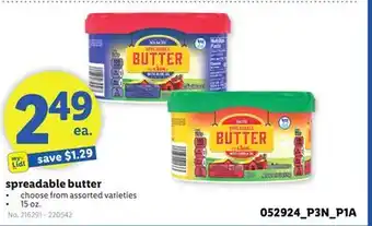 Lidl spreadable butter offer