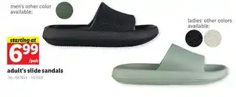 Lidl adult's slide sandals offer