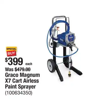 The Home Depot Graco Magnum X7 Cart Airless Paint Sprayer offer