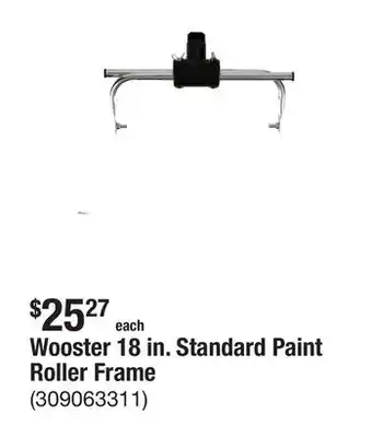 The Home Depot Wooster 18 in. Standard Paint Roller Frame offer