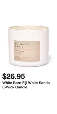 Bath & Body Works White Barn Fiji White Sands 3-Wick Candle offer