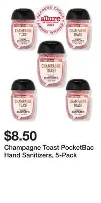 Bath & Body Works Champagne Toast PocketBac Hand Sanitizers, 5-Pack offer