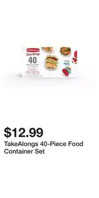 Big Lots TakeAlongs 40-Piece Food Container Set offer