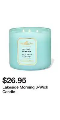 Bath & Body Works Lakeside Morning 3-Wick Candle offer