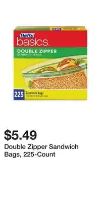 Big Lots Double Zipper Sandwich Bags, 225-Count offer