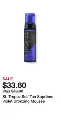 Ulta Beauty St. Tropez Self Tan Suprême Violet Bronzing Mousse offer