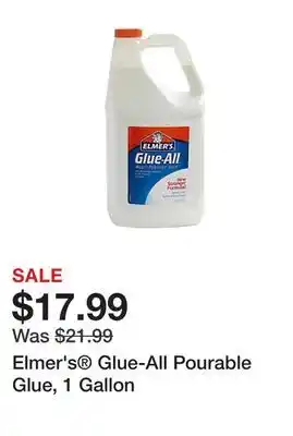 Elmer's Glue-All Pourable Glue, 1 Gallon