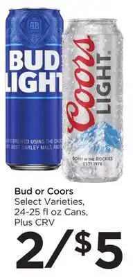 Food 4 Less Bud or Coors offer