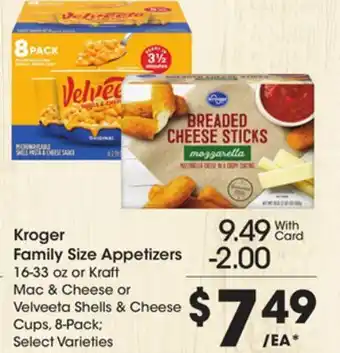 Ralphs Kroger Family Size Appetizers offer