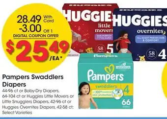 Ralphs Pampers Swaddlers Diapers offer