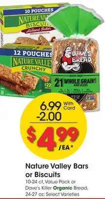 Ralphs Nature Valley Bars or Biscuits offer