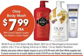 Ralphs Olay Body Wash offer