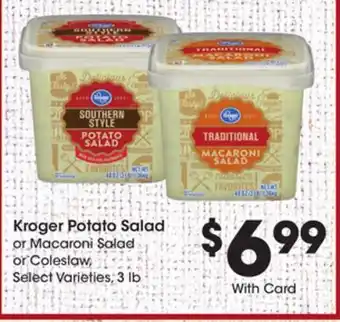 Ralphs Kroger Potato Salad offer