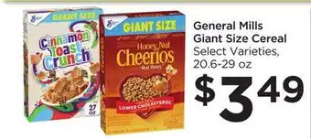 Food 4 Less General Mills Giant Size Cereal offer