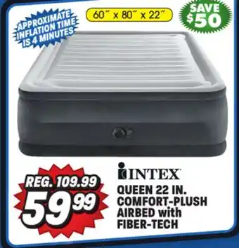 Big 5 Intex Queen 22 Comfort-Plush Airbed with Fiber-Tech offer