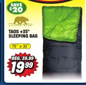 Big 5 Golden Bear Taos +35° Sleeping Bag offer