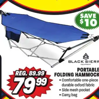 Big 5 Black Sierra Portable Folding Hammock offer