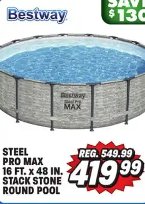 Big 5 Bestway Steel Pro MAX 16' x 48 Round Above Ground Pool Set offer
