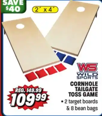 Big 5 Wild Sports Regulation Width and Length Wood Cornhole Game offer