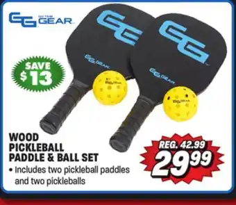 Big 5 Go Time Gear Wood Pickleball Paddle and Ball Set offer
