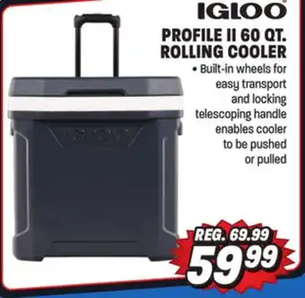 Big 5 Igloo Profile II 60-Qt. Rolling Cooler offer