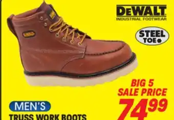 Big 5 DeWalt Truss Steel Toe Men's Work Boots offer