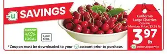 Albertsons Large Cherries offer