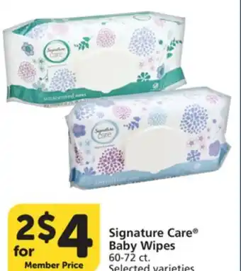 Albertsons Signature Care Baby Wipes offer