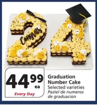 Albertsons Graduation Number Cake offer