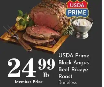 Pavilions USDA Prime Black Angus Beef Ribeye Roast offer