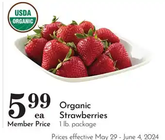 Pavilions Organic Strawberries offer
