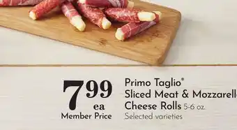 Pavilions Primo Taglio Sliced Meat & Mozzarella Cheese Rolls offer