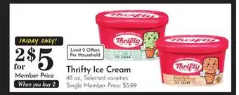 Pavilions Thrifty Ice Cream offer