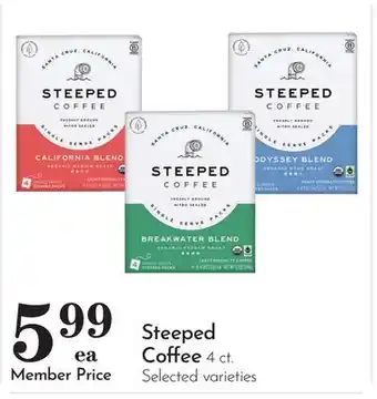 Pavilions Steeped Coffee offer