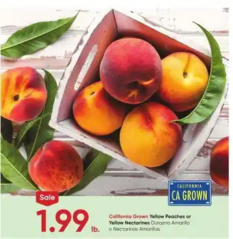 Stater Bros Yellow Peaches or Yellow Nectarines offer