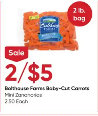 Stater Bros Bolthouse Farms Baby-Cut Carrots offer