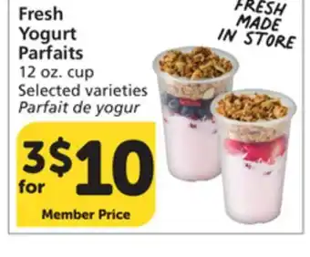 Vons Fresh Yogurt Parfaits offer