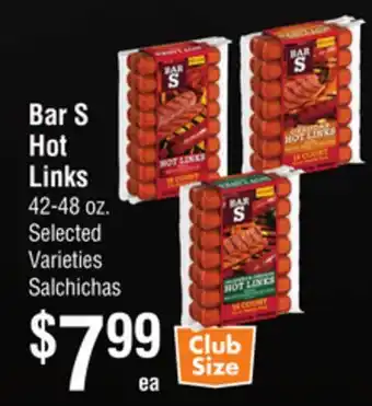 Smart & Final Bar S Hot Links offer