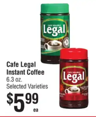 Smart & Final Cafe Legal Instant Coffee offer
