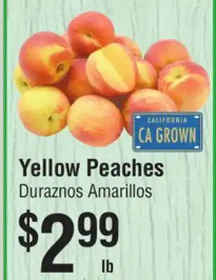 Smart & Final Yellow Peaches offer