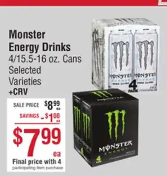 Smart & Final Monster Energy Drinks offer