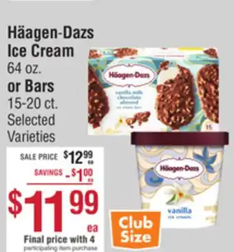 Smart & Final Häagen-Dazs Ice Cream or Bars offer