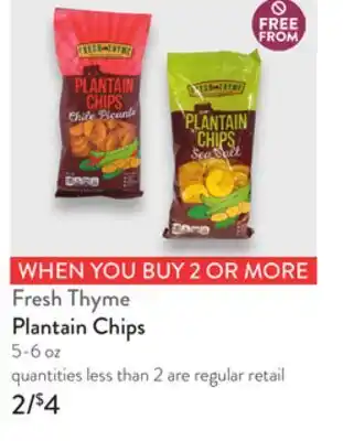 Fresh Thyme Fresh Thyme Plantain Chips offer