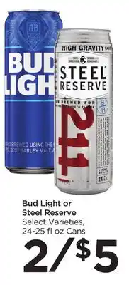 Food 4 Less Bud Light or Steel Reserve offer