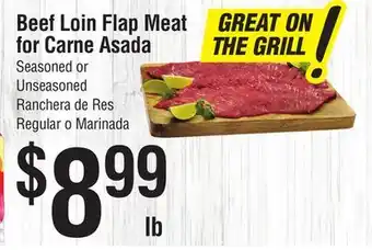 Smart & Final Beef Loin Flap Meat for Carne Asada offer