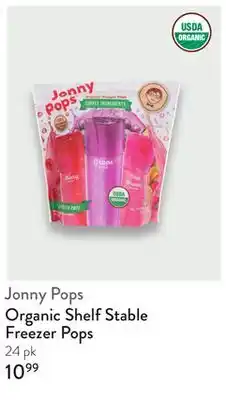 Fresh Thyme Jonny Pops Organic Shelf Stable Freezer Pops offer